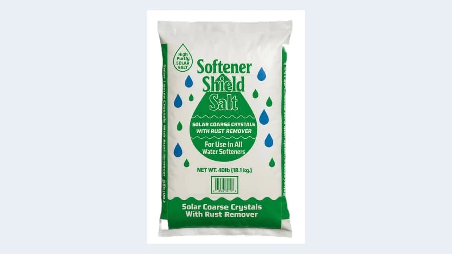 40 pound bag of high purity solar softener salt with rust remover